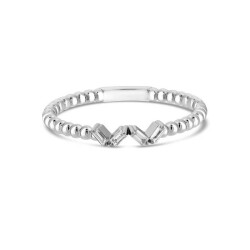 0,07 Karat Pırlanta Baget Yüzük - 