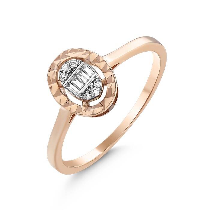 0,08 Karat Pırlanta Baget Yüzük - 2