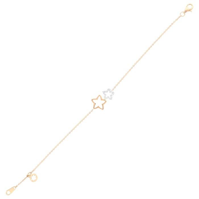 0,11 Karat Pırlanta Yıldız Bileklik - 1