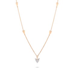 0,11 Karat Pırlantalı Ok Figür Kolye - 1