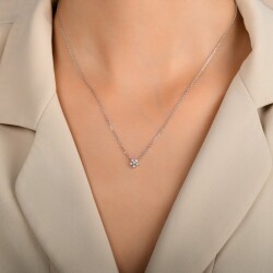 0,13 Karat Pırlanta Fantezi Kolye - 2