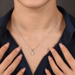 0,16 Karat Pırlanta Fantezi Kolye - 2