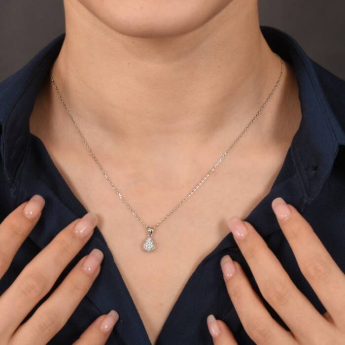 0,16 Karat Pırlanta Fantezi Kolye - 2