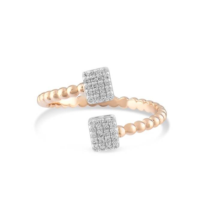 0,16 Karat Pırlanta Tasarım Yüzük - 1