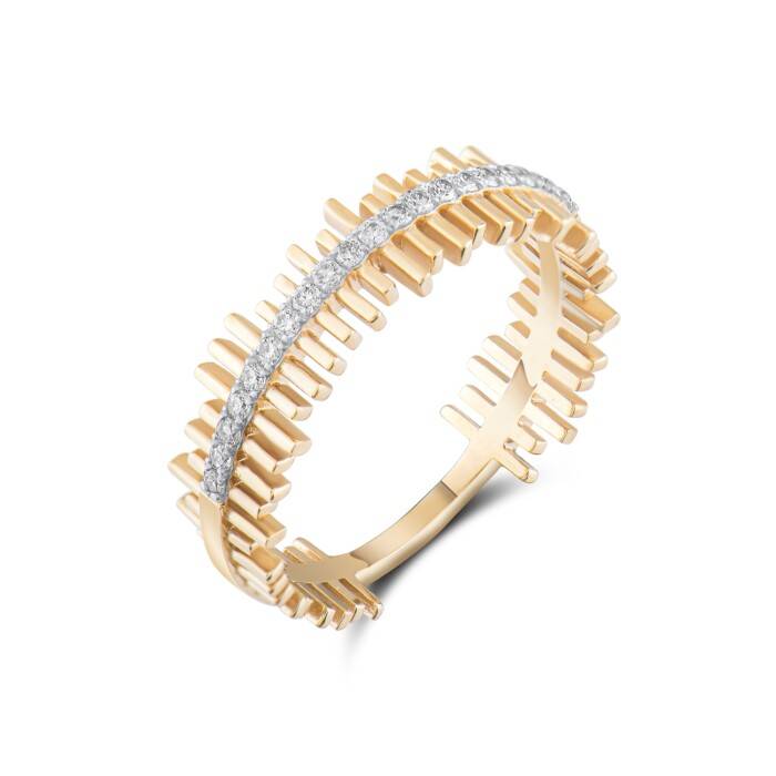 0,16 Karat Pırlanta Tasarım Yüzük - 2