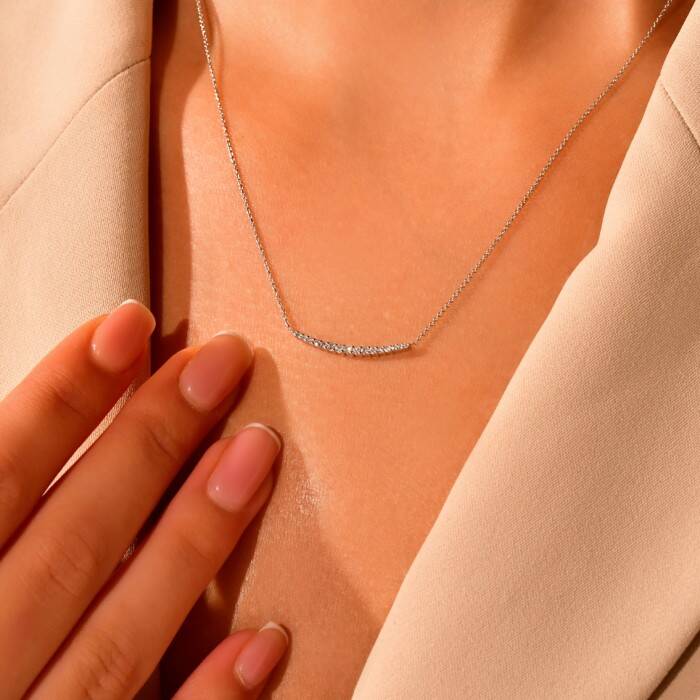 0,17 Karat Pırlanta Fantezi Kolye - 2