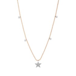 0,17 Karat Pırlanta Yıldız Kolye - 2