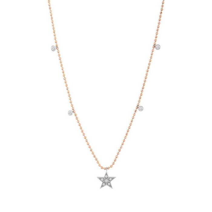 0,17 Karat Pırlanta Yıldız Kolye - 2