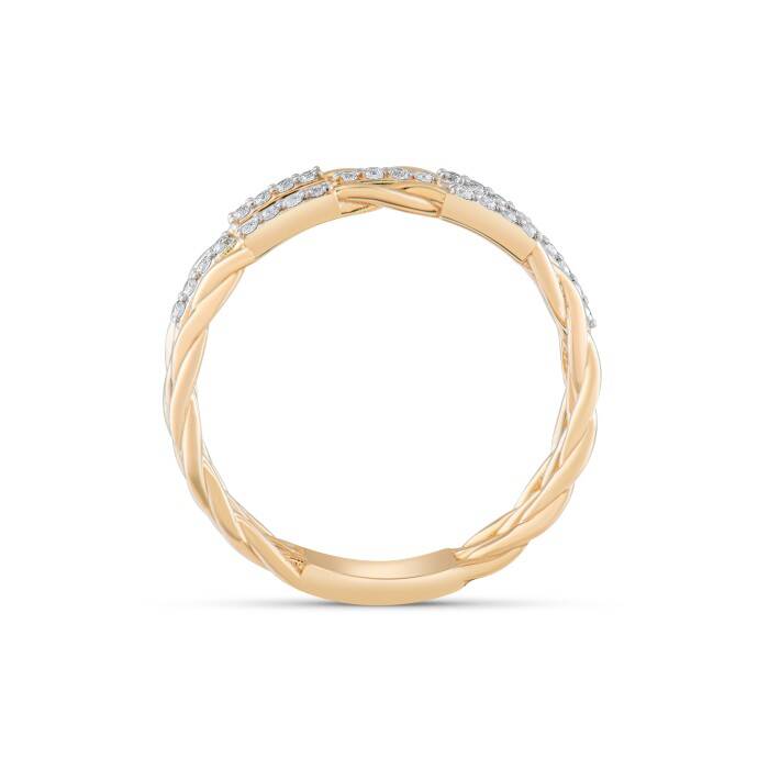 0,18 Karat Pırlanta Tasarım Yüzük - 3