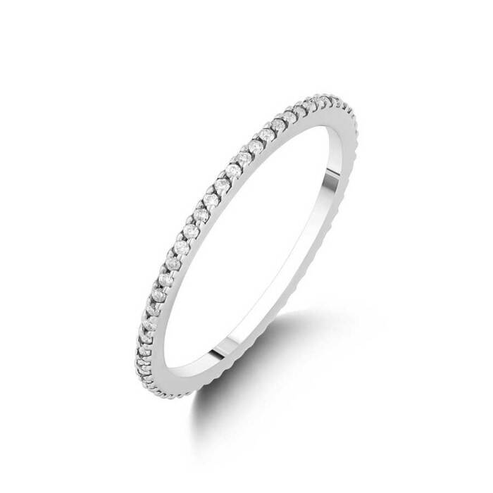 0,19 Karat Pırlanta Tamtur Yüzük - 2