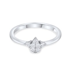 0,20 Karat Pırlanta Damla Yüzük - 