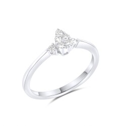 0,20 Karat Pırlanta Damla Yüzük - 2