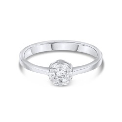 0,20 Karat Pırlanta Invisible Yüzük - 