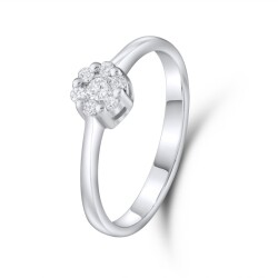 0,20 Karat Pırlanta Invisible Yüzük - 2