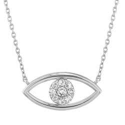 0,22 Karat Pırlanta Göz Kolye - 2