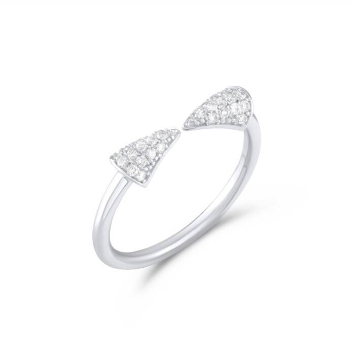 0,22 Karat Pırlanta Papyon Yüzük - 2