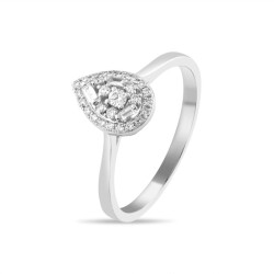 0,22 Karat Pırlanta Baget Yüzük - 2