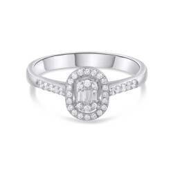 0,23 Karat Pırlanta Baget Yüzük - 2