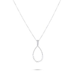 0,23 Karat Pırlanta Tasarım Kolye - 