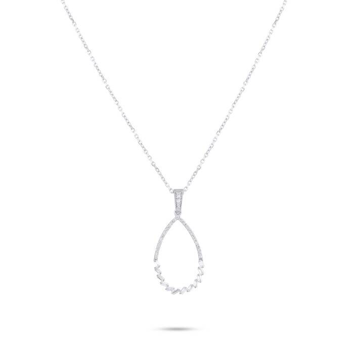 0,23 Karat Pırlanta Tasarım Kolye - 1