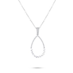 0,23 Karat Pırlanta Tasarım Kolye - 2