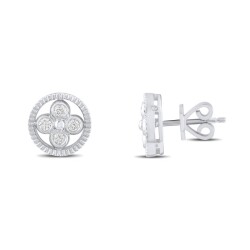 0,24 Karat Pırlanta Küpe - 