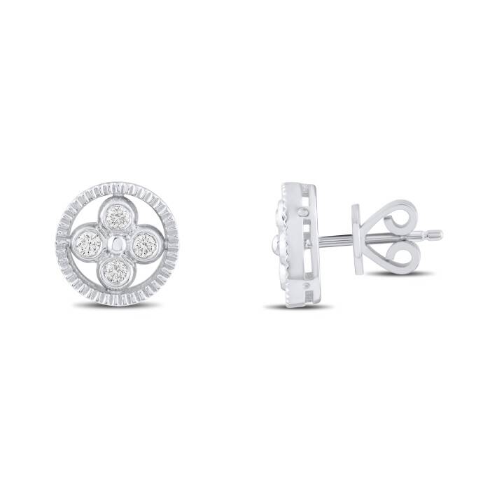 0,24 Karat Pırlanta Küpe - 1