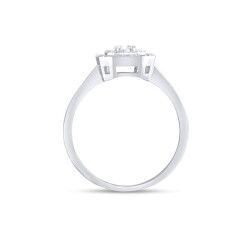 0,27 Karat Pırlanta Baget Yüzük - 3