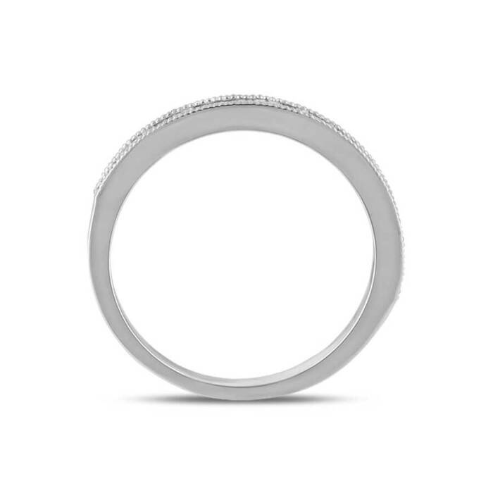 0,27 Karat Pırlanta Baget Yarımtur Yüzük - 3