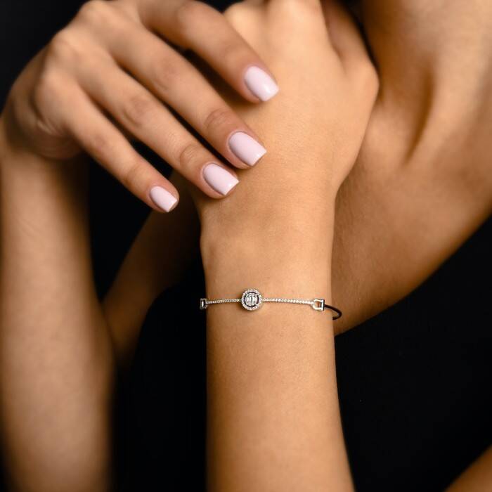 0,28 Karat Pırlanta Baget Bileklik - 3