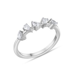 0,28 Karat Pırlanta Damla Beştaş Yüzük - 3