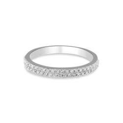 0,28 Karat Pırlanta Yarımtur Yüzük - 