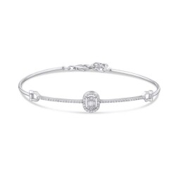 0,29 Karat Pırlanta Baget Bileklik - 