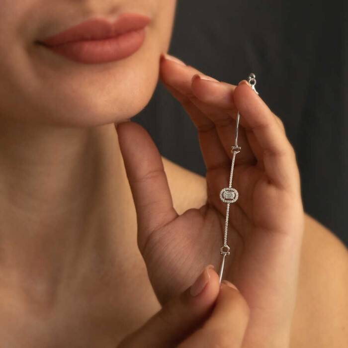 0,29 Karat Pırlanta Baget Bileklik - 3