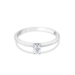 0,30 Karat Pırlanta Oval Tektaş Yüzük - 2