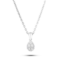 0,31 Karat Pırlanta Invisible Kolye - 