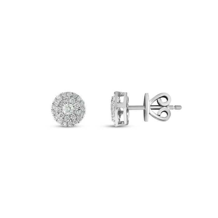 0,32 Karat Pırlanta Invisible Küpe - 1