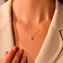 0,34 Karat Pırlanta Fantezi Kolye - 2