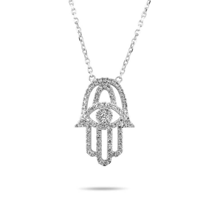 0,35 Karat Pırlanta Fatma'nın Eli Kolye - 2