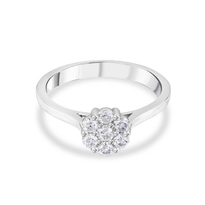 0,36 Karat Pırlanta Çiçek Yüzük - 2