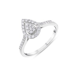 0,36 Karat Pırlanta Damla Yüzük - 2