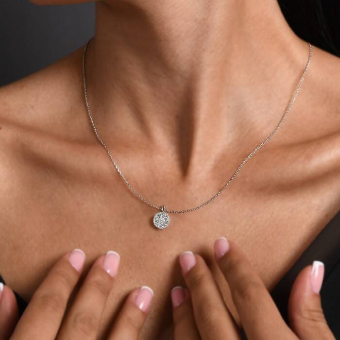 0,36 Karat Pırlanta Fantezi Kolye - 2