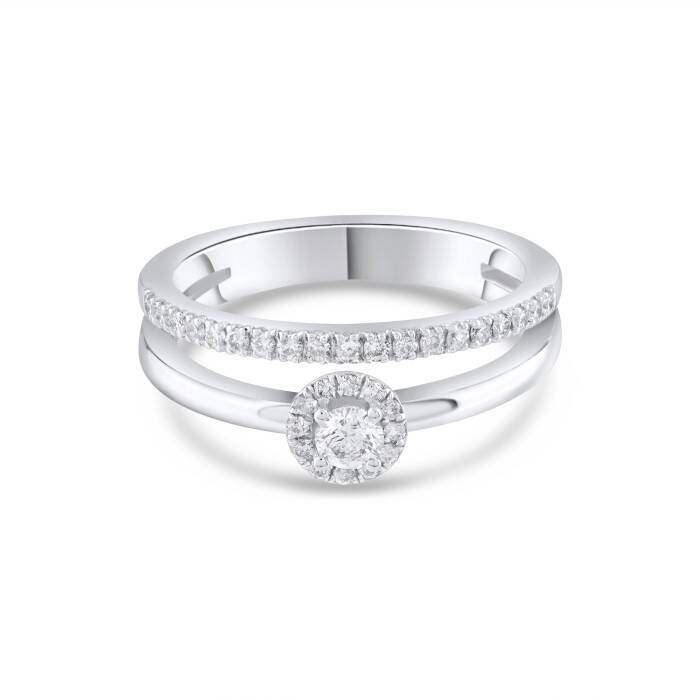 0,38 Karat Pırlanta Çift Görünümlü Yüzük - 1