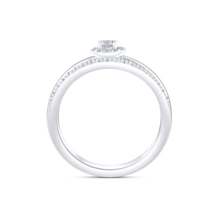 0,38 Karat Pırlanta Çift Görünümlü Yüzük - 2