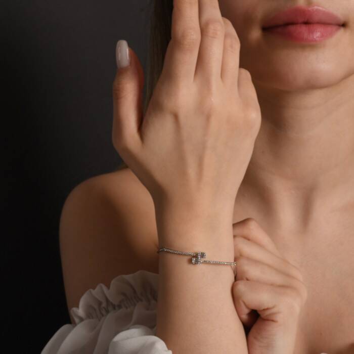 0,40 Karat Pırlanta Baget Bileklik - 2