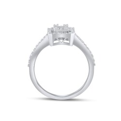 0,41 Karat Pırlanta Baget Yüzük - 3