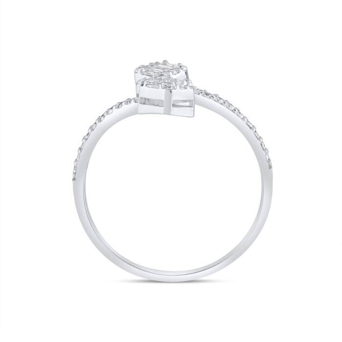 0,41 Karat Pırlanta Baget Yüzük - 3