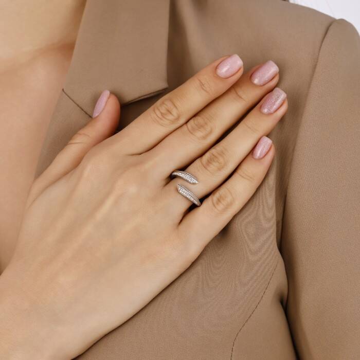 0,41 Karat Pırlanta Fantezi Yüzük - 3