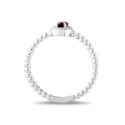 0,41 Karat Pırlanta Yakut Yüzük - 3