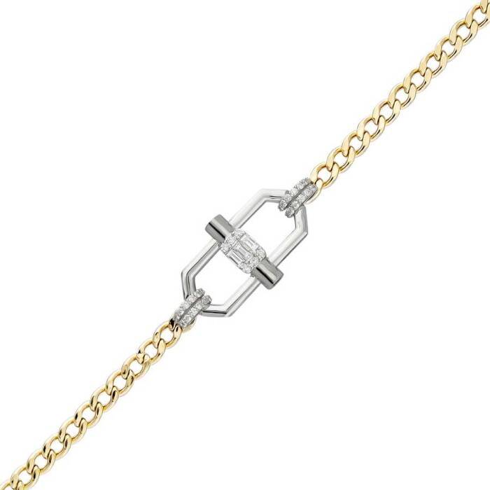 0,42 Karat Pırlanta Baget Bileklik - 2